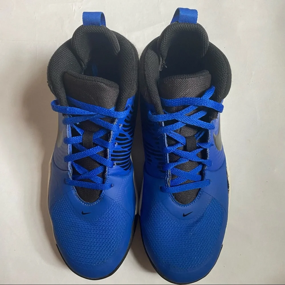 Youth Nike Basketball Blue and Black sneakers